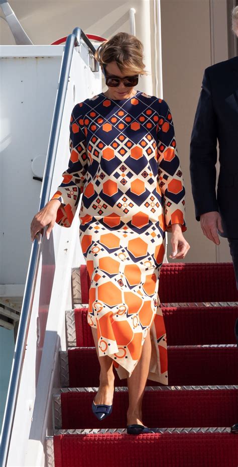 gucci caftan melania|Melania trump outfit.